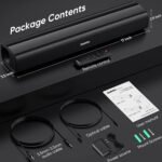 Sound Bars for TV, 40 Watts Small Soundbar for Tv,Surround Sound System TV Sound Bar Speakers with Bluetooth/Optical/Aux Connection for Pc/Gaming/Projectors,17Inch