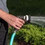 -Garden-Hose-Nozzle, ABS Water Spray Nozzle, 7 Adjustable Watering Patterns, Slip Resistant for Watering Plants, Lawn& Garden, Washing Cars, Cleaning, Showering Pets & Outdoor Fun.Silver Color
