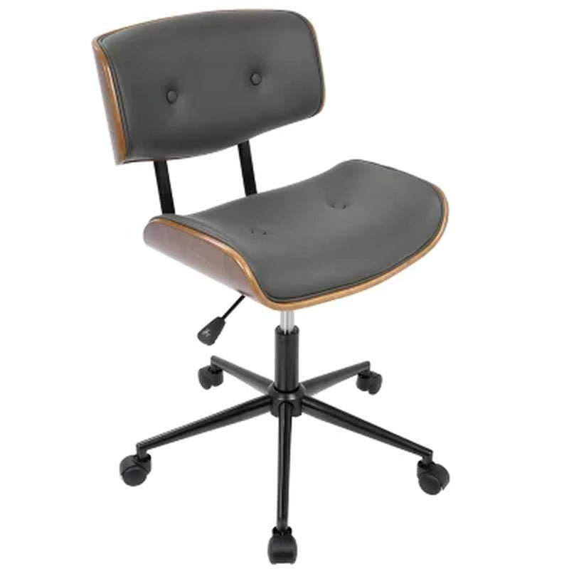 Lombardi Mid-Century Modern Adjustable Office Chair, Assorted Colors