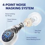 by , Sleep A10 Bluetooth Sleep Earbuds, Noise Blocking Earbuds for Sleep, Comfortable Fit, Bluetooth 5.2, App, for Unlimited Sleep Sounds, Sleep Monitor, Personal Alarm, Side Sleeper