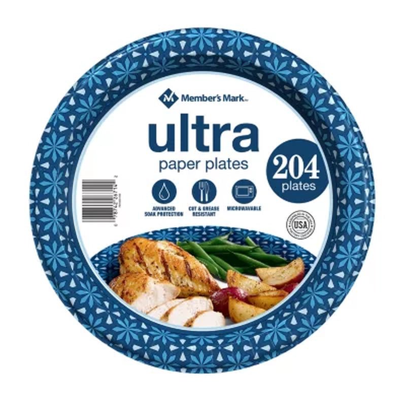 261f29056f9881da15e2f7665a5e7fc5 Member'S Mark Ultra Dinner Paper Plates, 10", 204 Ct.