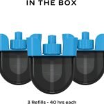 Rechargeable Mosquito Repeller Refills; Advanced Repellent Formula Provides 20 Foot Protection Zone; Compatible with  E-Series & Radius Only; No DEET, Spray or Flame