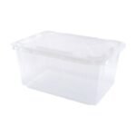27 Gallon Clear Storage Bin, 4-Pack