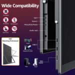 Large Portable Monitor-18.5 Inch Computer Gaming Display 100Hz 120% Srgb FHD 1080P USB-C HDMI IPS Screen for Laptop Mac Surface PC PS4/PS5 Xbox with Kickstand VESA Mountable Speakers
