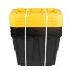 12 Gallon Storage Bin, 4-Pack