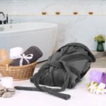 Mens Hooded Fleece Bathrobe Plush Long Spa Robe