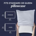 Bed Pillows Standard / Queen Size Set of 2 - down Alternative Bedding Gel Cooling Pillow for Back, Stomach or Side Sleepers