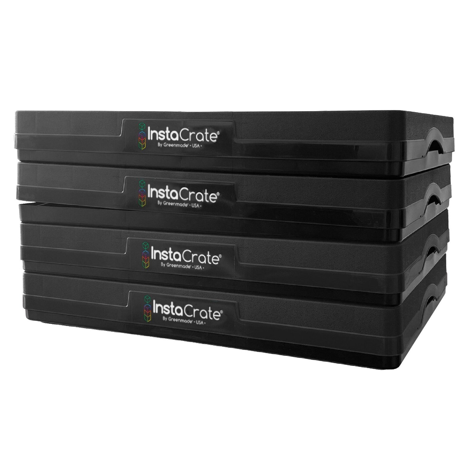 Instacrate Collapsible Storage Bin, 4-Pack