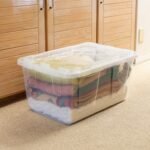 27 Gallon Clear Storage Bin, 4-Pack