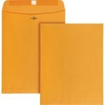Kraft Clasp Envelope, Metal Clasp, 10" X 13" 150-Count