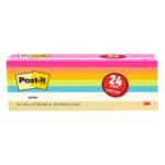 Self-Stick Notes, Assorted Colors, 24-Count