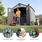 Lifetime 8'X 7.5' Outdoor Storage Shed