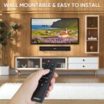 Sound Bars for TV, 40 Watts Small Soundbar for Tv,Surround Sound System TV Sound Bar Speakers with Bluetooth/Optical/Aux Connection for Pc/Gaming/Projectors,17Inch