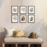 8X10 Picture Frame, Display Pictures 5X7 with Mat or 8X10 without Mat, Wall Hanging Photo Frame, Black, 1 Pack