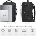 Carry-On Backpack for Men Women, Travel Backpack Flight Approved, Personal Item Backpack Bag on Airplanes, Black Backpacks for Traveling, Travel Essentials Must Haves
