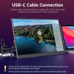 Large Portable Monitor-18.5 Inch Computer Gaming Display 100Hz 120% Srgb FHD 1080P USB-C HDMI IPS Screen for Laptop Mac Surface PC PS4/PS5 Xbox with Kickstand VESA Mountable Speakers
