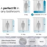 Bathroom Shower Curtain - Waterproof Plastic Shower Curtain Premium PEVA Non-Toxic with Rust Proof Grommets Clear 8G Heavy Duty Bathroom Accessories 72X72