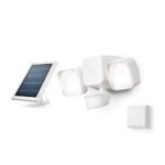 Solar Floodlight, Outdoor Motion-Sensor Security Light, White (Starter Kit)