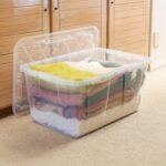 27 Gallon Clear Storage Bin, 4-Pack