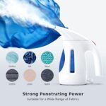 Steamer for Clothes, Portable Handheld Design, 240Ml Big Capacity, 700W, Strong Penetrating Steam, Removes Wrinkle, for Home, Office and Travel(Only for 120V)(Blue)