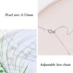 10Th Birthday Gifts for Girls S925 Sterling Silver Pink Pearl Necklace as Gifts for 10 Year Old Girl, Adjustable Length 10 Birthday Ideas for Girls Trendy 2024