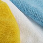 Microfiber Cleaning Cloths, Non-Abrasive, Reusable and Washable, Pack of 24, Blue/White/Yellow, 16" X 12"