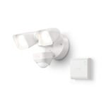 Smart Lighting – Floodlight, Wired, Outdoor Motion-Sensor Security Light, White (Starter Kit)