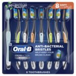 Crossaction Advanced Soft Bristle Toothbrush, 8-Pack