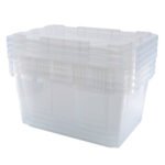27 Gallon Clear Storage Bin, 4-Pack