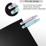 Gel Pens, 5 Pcs 0.7Mm Quick Dry Black Ink Pens Fine Point Smooth Writing Pens, Cute Office School Supplies Gifts for Women (5 Pcs Gradient-Black Ink)