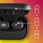 Grind In-Ear Wireless Earbuds, 40 Hr Battery, Skull-Iq, Alexa Enabled, Microphone, Works with Iphone Android and Bluetooth Devices - True Black