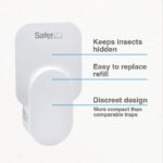 Home SH502 Indoor Plug-In Fly Trap for Flies, Fruit Flies, Moths, Gnats, and Other Flying Insects – 400 Sq Ft of Protection