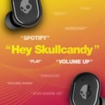 Grind In-Ear Wireless Earbuds, 40 Hr Battery, Skull-Iq, Alexa Enabled, Microphone, Works with Iphone Android and Bluetooth Devices - True Black