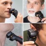 ARC5 Electric Razor for Men with Pop-Up Trimmer, Wet Dry 5-Blade Electric Shaver with Intelligent Shave Sensor and 16D Flexible Pivoting Head - ES-LV67-K (Black)