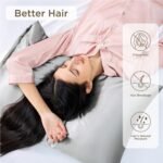 Satin Pillowcase for Hair and Skin Queen - Silver Grey Silky Pillowcase 20X30 Inches - Set of 2 with Envelope Closure, Similar to Silk Pillow Cases, Gifts for Women Men