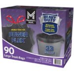 Member'S Mark 33-Gallon Power Flex Drawstring Trash Bags 90 Ct.