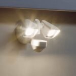 Smart Lighting – Floodlight, Wired, Outdoor Motion-Sensor Security Light, White (Starter Kit)