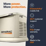 Generac Guardian Series Wifi-Enabled 22,000-Watt (LP) /19,500-Watt (NG) Standby Generator with 200A Automatic Transfer Switch