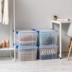 IRIS 44 Quart Weatherpro Storage Bin, 4-Pack