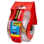 Shipping Packaging Tape with Dispenser, Heavy Duty, 1.88" X 19.4 Yds, 6-Count